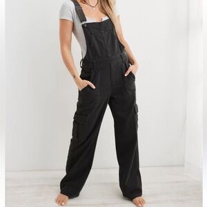 Aerie Black Women Jeans Overalls